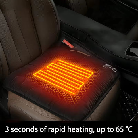 Easy Control Fast Heating Non-Slip Heated Winter Seat Cushion for Car